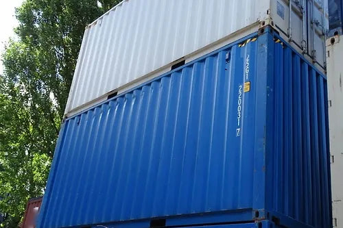 20-Fuß-Seecontainer mit Stahlboden (gebraucht)