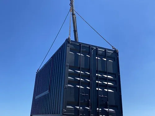 20 Fuß High Cube Gastronomie-Container mit nach oben offener Luke