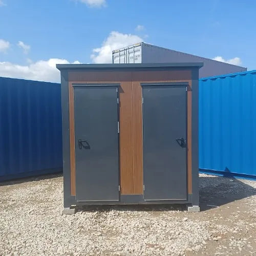 Doppelter Sanitärcontainer 2 WC/WC + Urinal