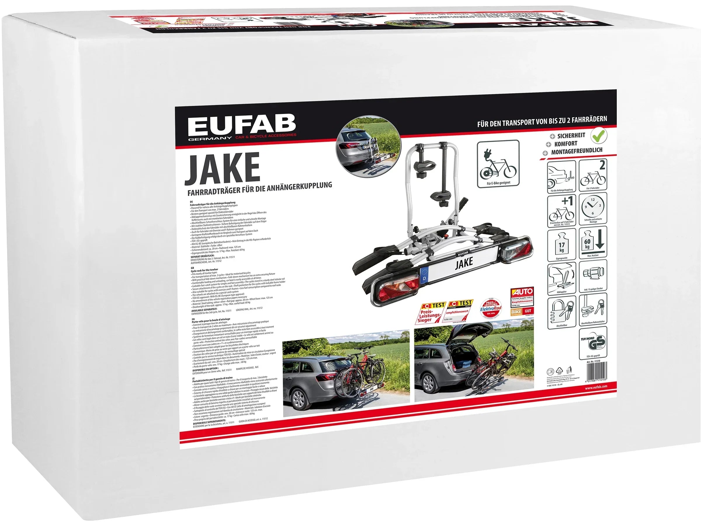 Eufab Fahrradträger Jake 11510