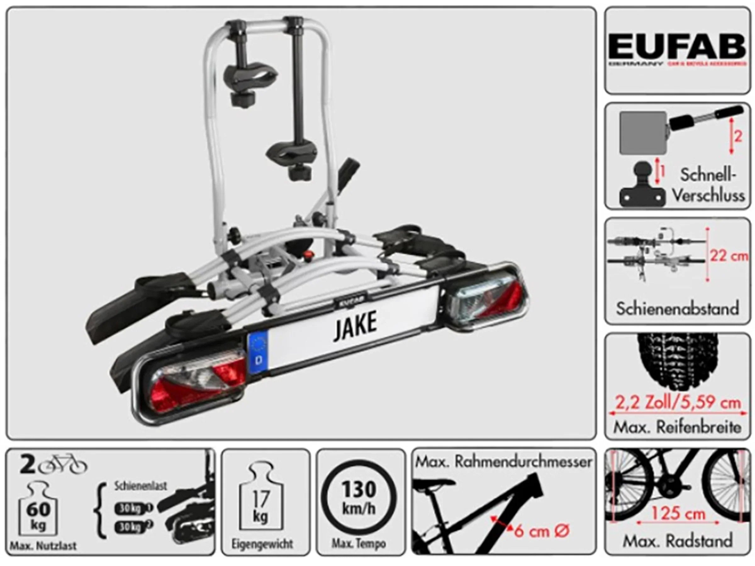 Eufab Fahrradträger Jake 11510