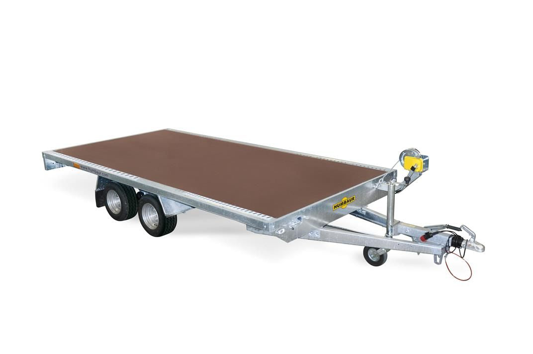 Humbaur Serie 4000 4000x2030 mm Ladefläche Universalanhänger Fahrzeugtransporter mit Auffahrschienen
