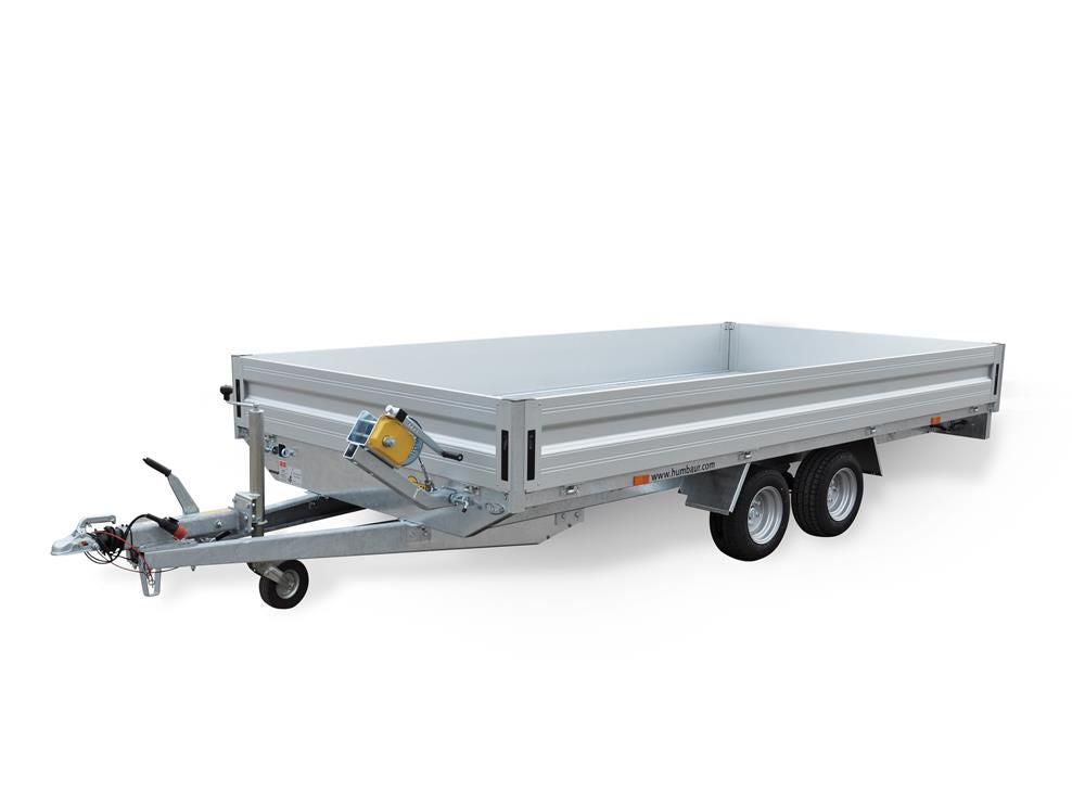 Humbaur Serie 4000 4000x2030 mm Ladefläche Universalanhänger Fahrzeugtransporter mit Auffahrschienen