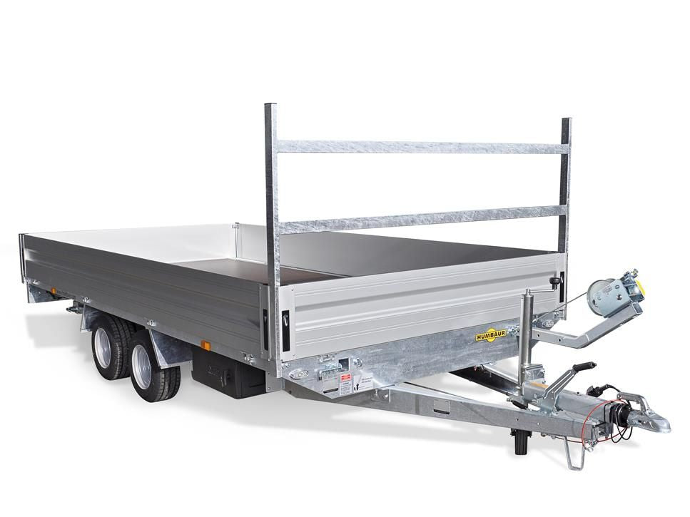 Humbaur Serie 4000 4000x2030 mm Ladefläche Universalanhänger Fahrzeugtransporter mit Auffahrschienen