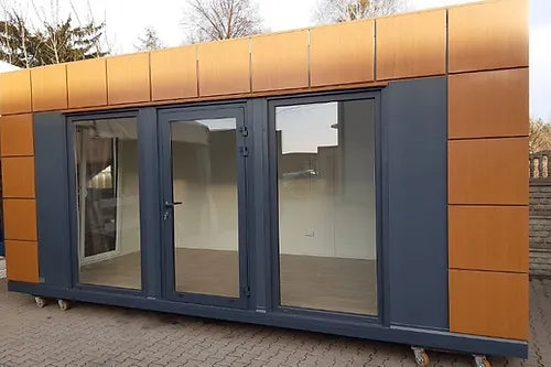 Kommerzieller Bürocontainer 18 m2 mit Toilette
