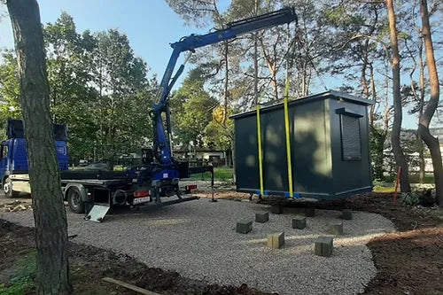 Kommerzieller Bürocontainer 18 m2 mit Toilette