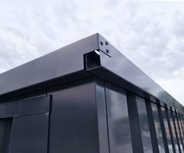 LagerContainer XXL  RAL 7021 mit Doppeltür