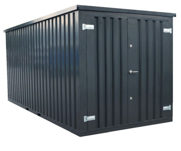 LagerContainer XXL  RAL 7021 mit Doppeltür
