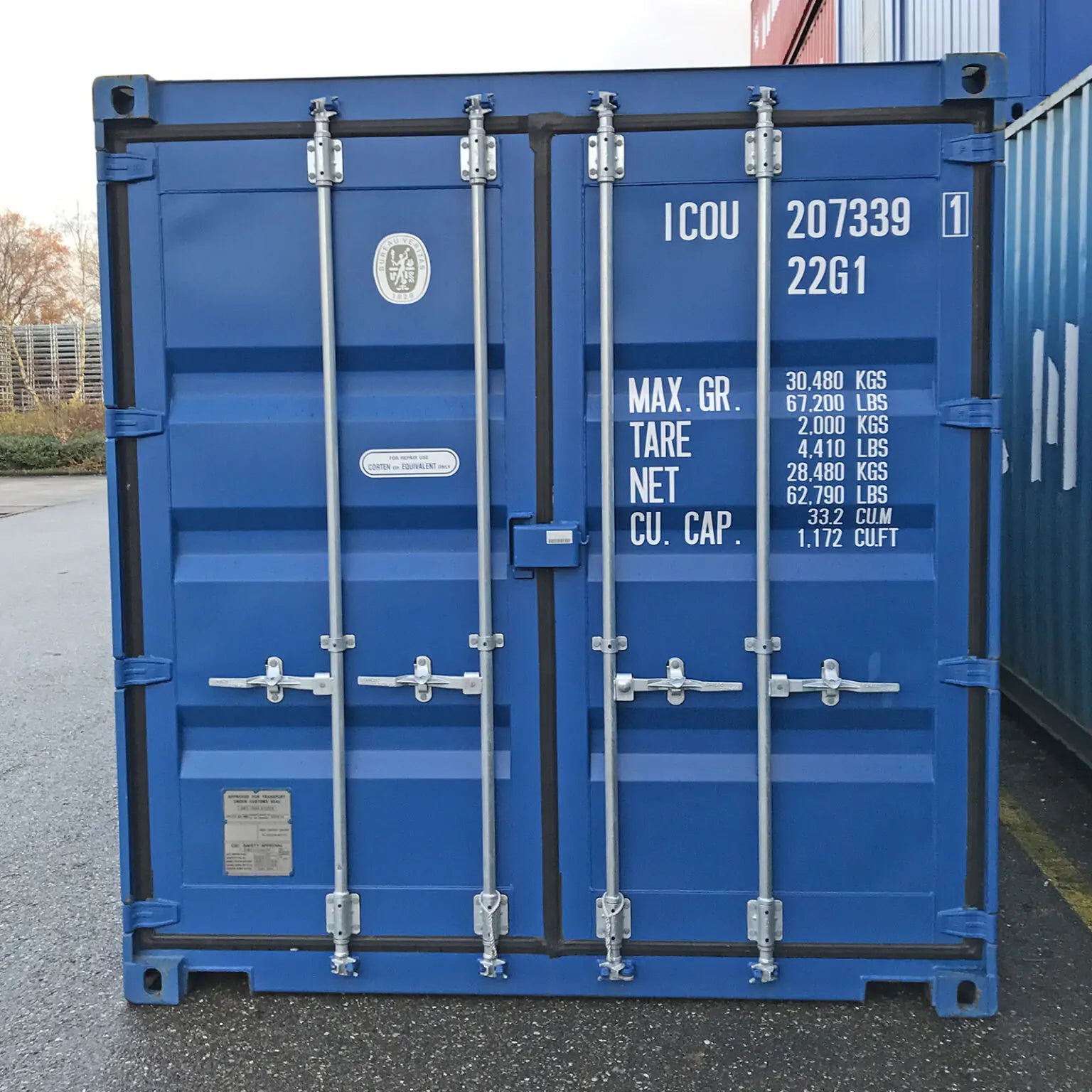 Materialcontainer full side open 20 fuß