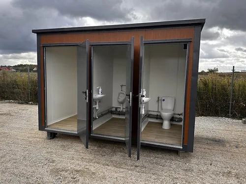 Sanitärcontainer Pavillon WC mit Dreifachkabine