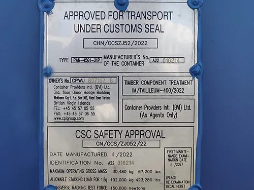 Seecontainer 40'HC OW - neu