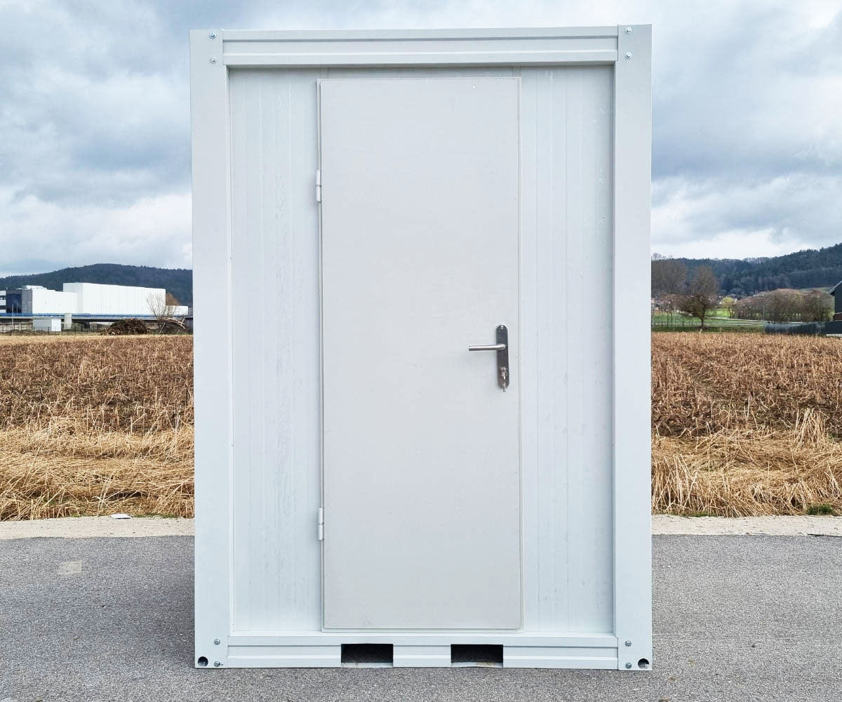 Toilettencontainer - WC mit Pissoir Waschbecken und Fenster Weiß
