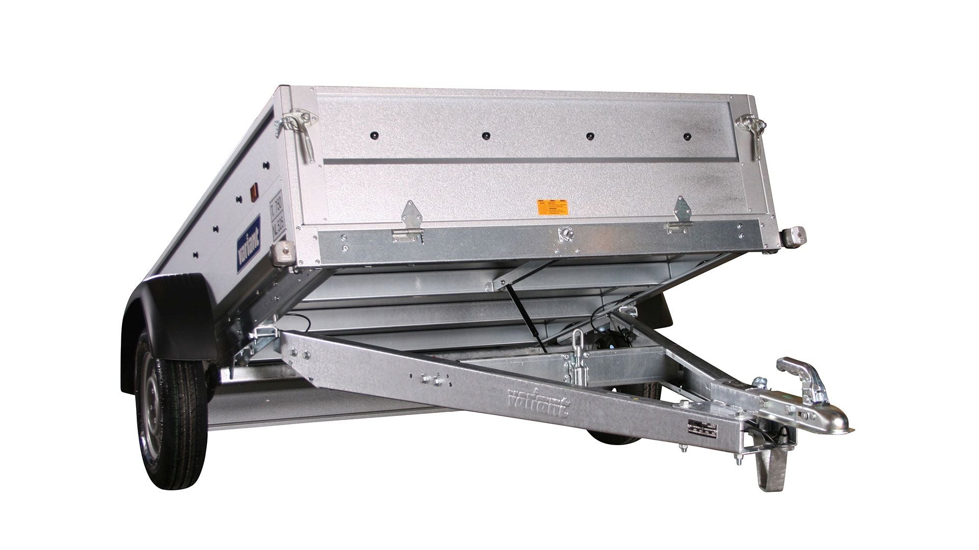 Variant PKW Anhänger Maschinentransporter 754 Tip, kippbar,750 kg, Ladefläche 2,55 x 1,45 m, Stahlbordwände