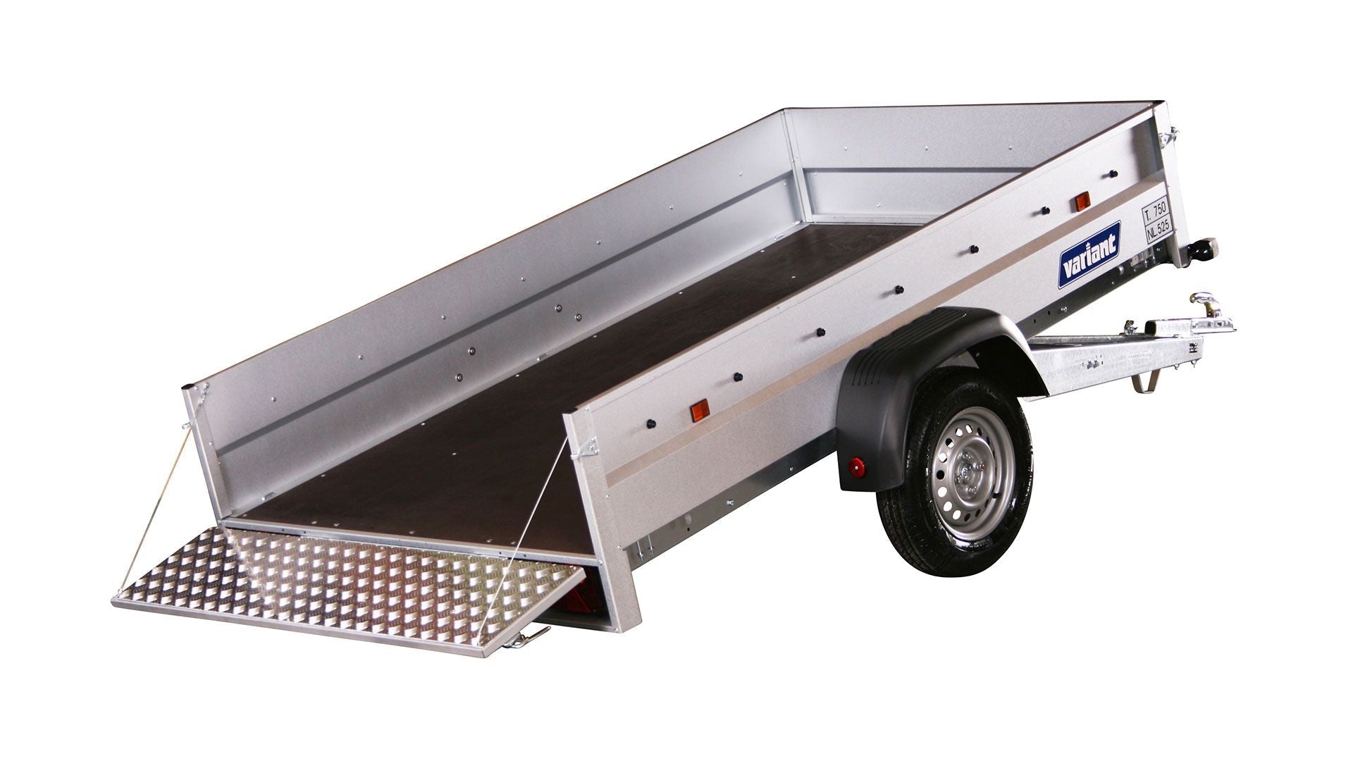 Variant PKW Anhänger Maschinentransporter 754 Tip, kippbar,750 kg, Ladefläche 2,55 x 1,45 m, Stahlbordwände